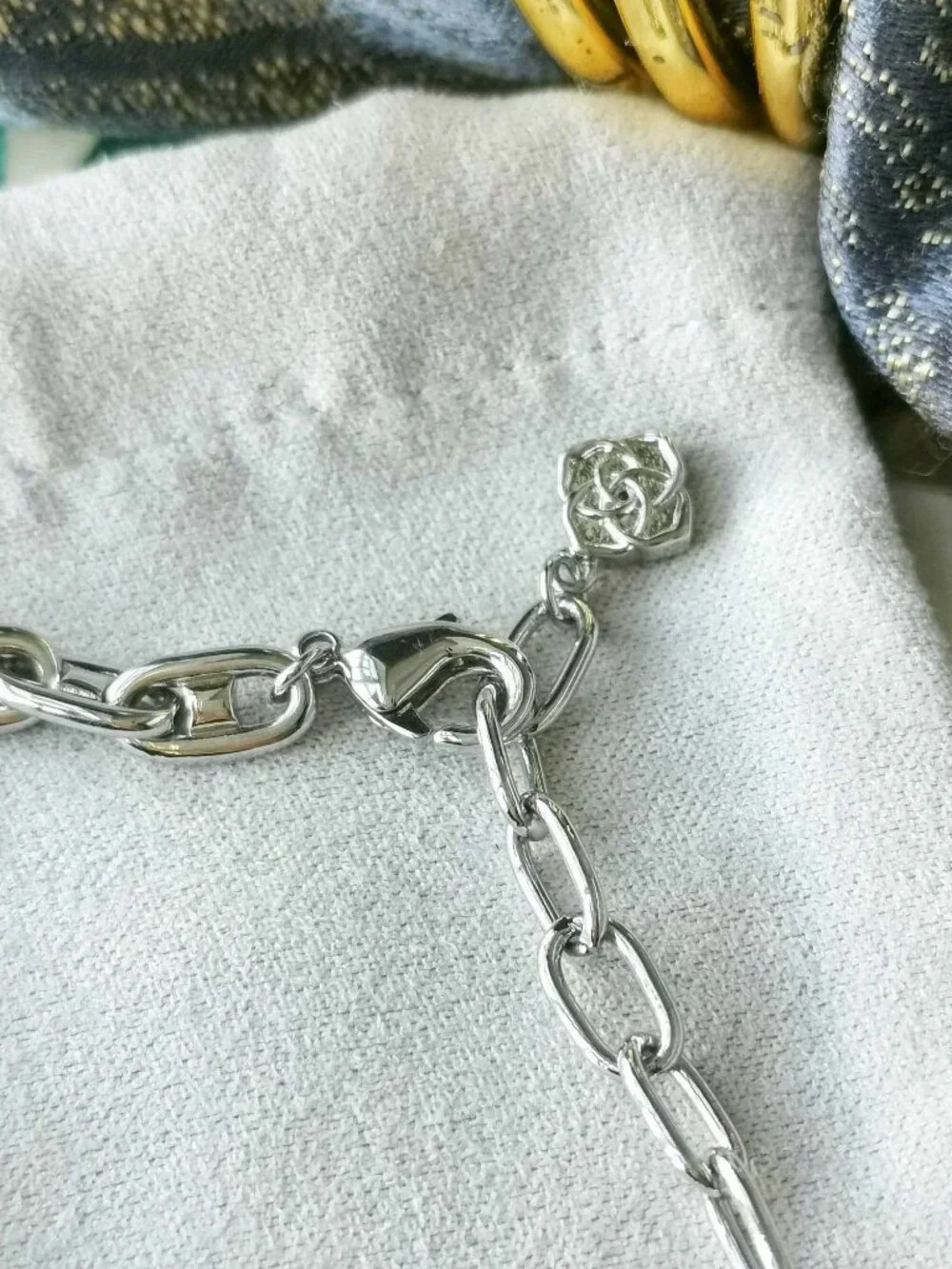 Kendra Scott Bailey Silver Chain Bracelet NEW